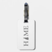 ニューハンプシャーホームマップシェイプレターワードアート ラゲッジタグ (裏面縦)