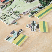 ニューハンプシャーポストカードマップジグソーパズル ジグソーパズル (側面)