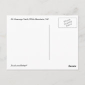 ニューハンプシャーマウンテンポストカードに署名 ポストカード (裏面)