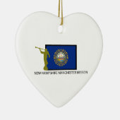 ニューハンプシャーマンチェスターの代表団LDS CTR セラミックオーナメント (右)