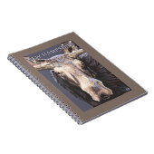 ニューハンプシャームースアップクローズ ノートブック (右側)