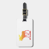 ニューハンプシャームース ラゲッジタグ (正面縦)