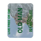 ニューハンプシャーライセンスプレートフレキシブル マグネット (縦)