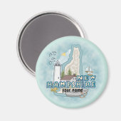 ニューハンプシャーライトハウスマグネット マグネット (正面/裏面)