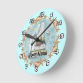 ニューハンプシャーライトハウス時計 ラウンド壁時計 (傾斜)