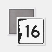ニューハンプシャールート16 マグネット (正面/裏面)