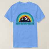 ニューハンプシャーレトロサンセットギフトアメリカン州 Tシャツ (デザイン正面)