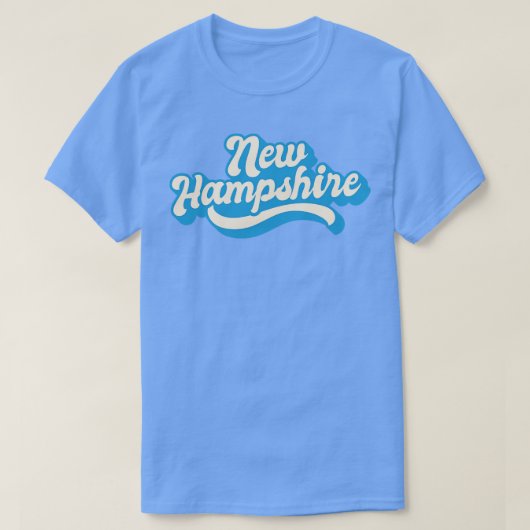 ニューハンプシャーレトロ Tシャツ (デザイン正面)