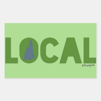 ニューハンプシャーローカルステッカー 長方形シール