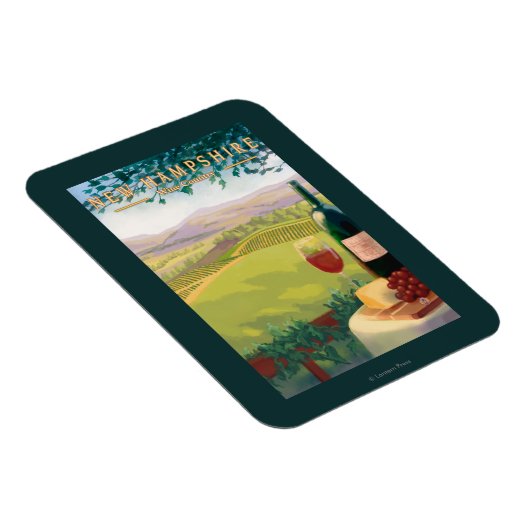 ニューハンプシャーワインカントリーシーン マグネット (右側)