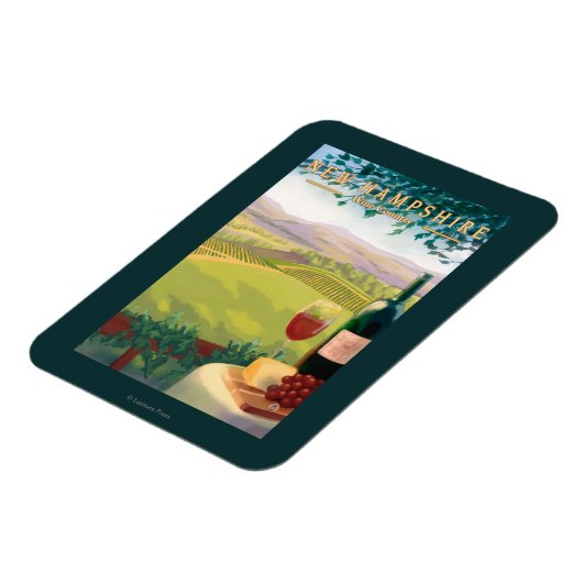 ニューハンプシャーワインカントリーシーン マグネット (左側)