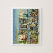 ニューハンプシャーヴィンテージトラベルからの挨拶 ジグソーパズル (縦)