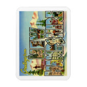 ニューハンプシャーヴィンテージトラベル マグネット (縦)