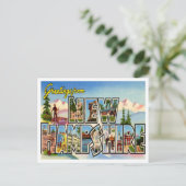 ニューハンプシャーヴィンテージ旅行からの挨拶 ポストカード (スタンド正面)