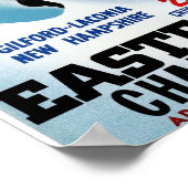 ニューハンプシャーヴィンテージ旅行ポスター復元 ポスター (角)