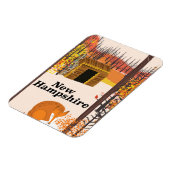 ニューハンプシャーヴィンテージUSA旅行ポスター マグネット (左側)