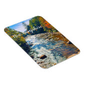 ニューハンプシャー川マグネットの秋の道路 マグネット (右側)