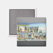 ニューハンプシャー州からの挨拶ヴィンテージ マグネット (正面/裏面)