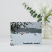 ニューハンプシャー州からの挨拶 ポストカード (スタンド正面)