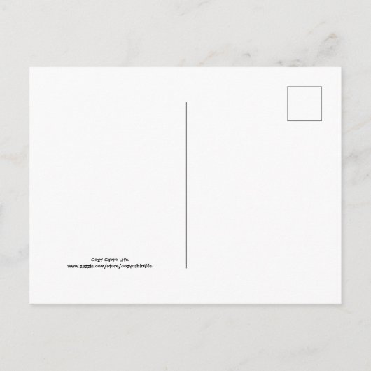 ニューハンプシャー州からの秋の挨拶 ポストカード (裏面)