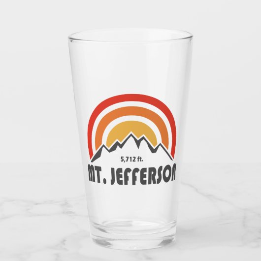 ニューハンプシャー州のジェファーソン山 タンブラーグラス (正面)