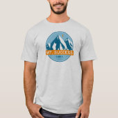 ニューハンプシャー州のスターズ ムーン マウントサクセス Tシャツ (正面)