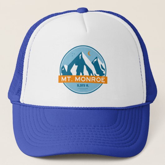 ニューハンプシャー州のスターズ ムーン モンロー山 キャップ (正面)