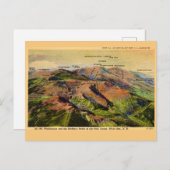 ニューハンプシャー州のホワイトマウンテン ポストカード (正面/裏面)