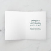 ニューハンプシャー州のメリークリスマス カード (内部)