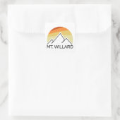 ニューハンプシャー州のレトロなMt. Willard スクエアシール (バッグ)