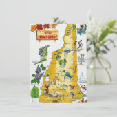 ニューハンプシャー州の地図の移動中のお知らせ (スタンド正面)