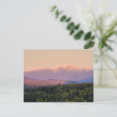 ニューハンプシャー州の夕暮れとワシントン山 ポストカード (スタンド正面)