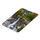 ニューハンプシャー州の秋にシルバーカスケード マグネット (左側)