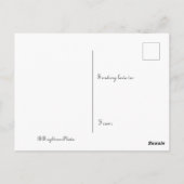 ニューハンプシャー州の秋の池のはがき ポストカード (裏面)