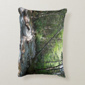 ニューハンプシャー州のPemigewasset River Bridge アクセントクッション (裏面(縦))