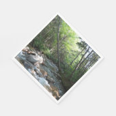 ニューハンプシャー州のPemigewasset River Bridge スタンダードランチョンナプキン (角)