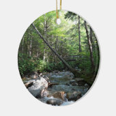 ニューハンプシャー州のPemigewasset River Bridge セラミックオーナメント (左)