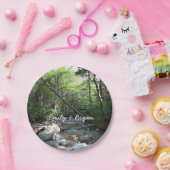 ニューハンプシャー州のPemigewasset River Bridge ペーパープレート (パーティー)