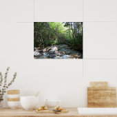 ニューハンプシャー州のPemigewasset River Bridge ポスター (キッチン)