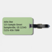 ニューハンプシャー州のPemigewasset River Bridge ラゲッジタグ (裏面横)