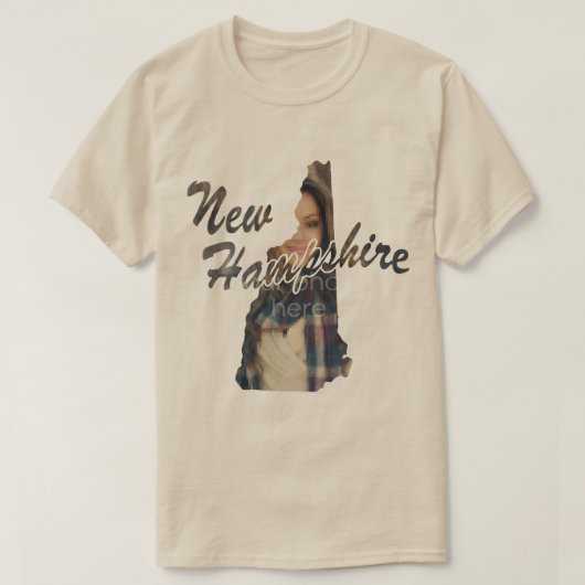 ニューハンプシャー州のTシャツの州 Tシャツ (デザイン正面)