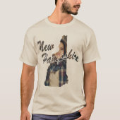 ニューハンプシャー州のTシャツの州 Tシャツ (正面)