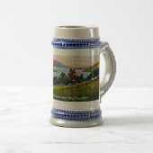 ニューハンプシャー州アルトン・ベイ&レイク・ウィンニペサウキー ビールジョッキ (正面右)
