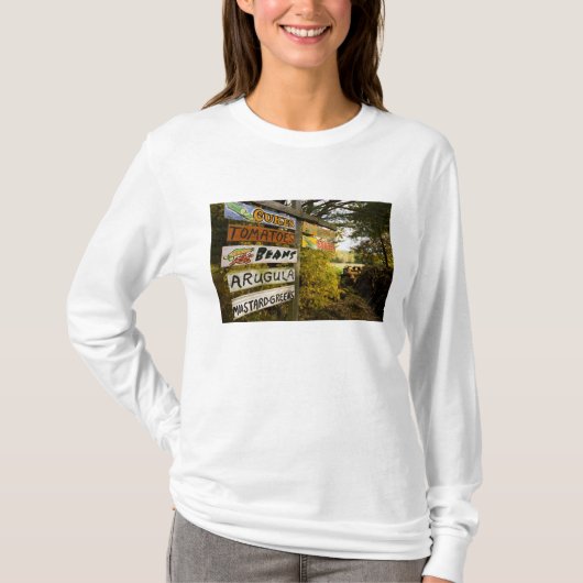 ニューハンプシャー州ホルダーネスの農産物直売所 Tシャツ (正面)