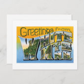 ニューハンプシャー州ホワイトマウンテンからの挨拶！ ポストカード (正面/裏面)