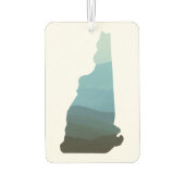 ニューハンプシャー州ホワイトマウンテンズ カーエアーフレッシュナー (裏面)