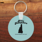 ニューハンプシャー州モットー – 古いハンプシャー州と同じだが新しい キーホルダー (正面)