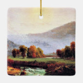 ニューハンプシャー州モーニングミストライジング セラミックオーナメント (裏面)