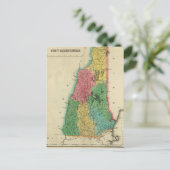 ニューハンプシャー州地図 ポストカード (スタンド正面)