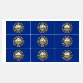 ニューハンプシャー州旗の愛国的なラベル州 ラベル